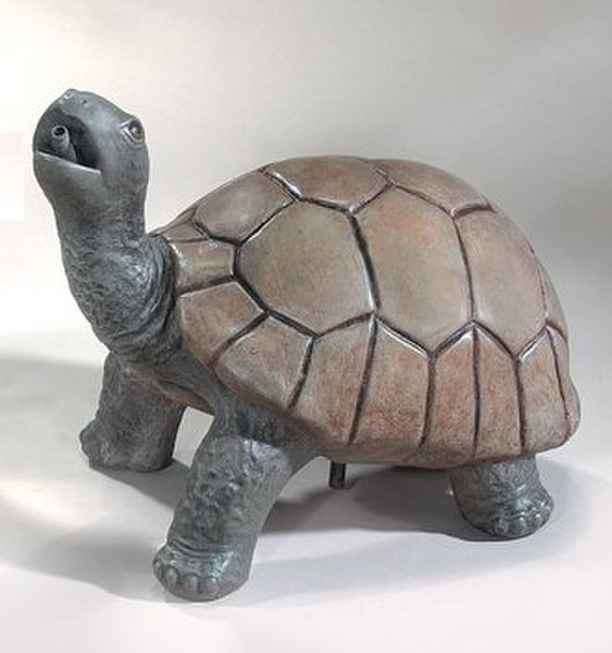 Turtle Standing Plumbed Spitting Statue 18" H
